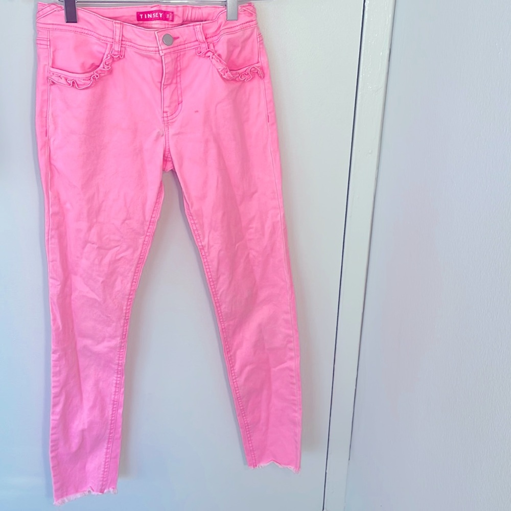 These are a great pair of light pink h&m size 14 jeans